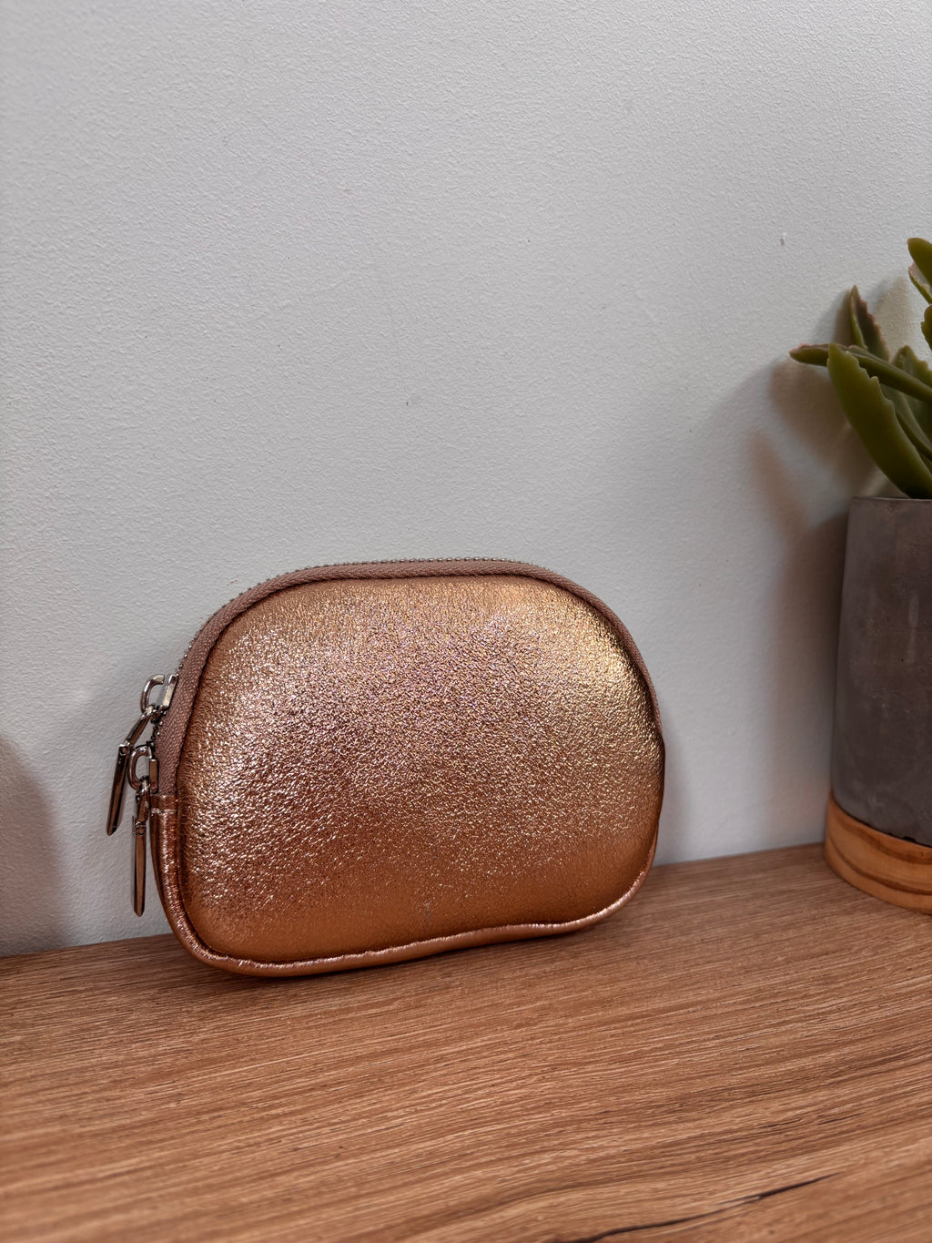 Porte monnaie en cuir