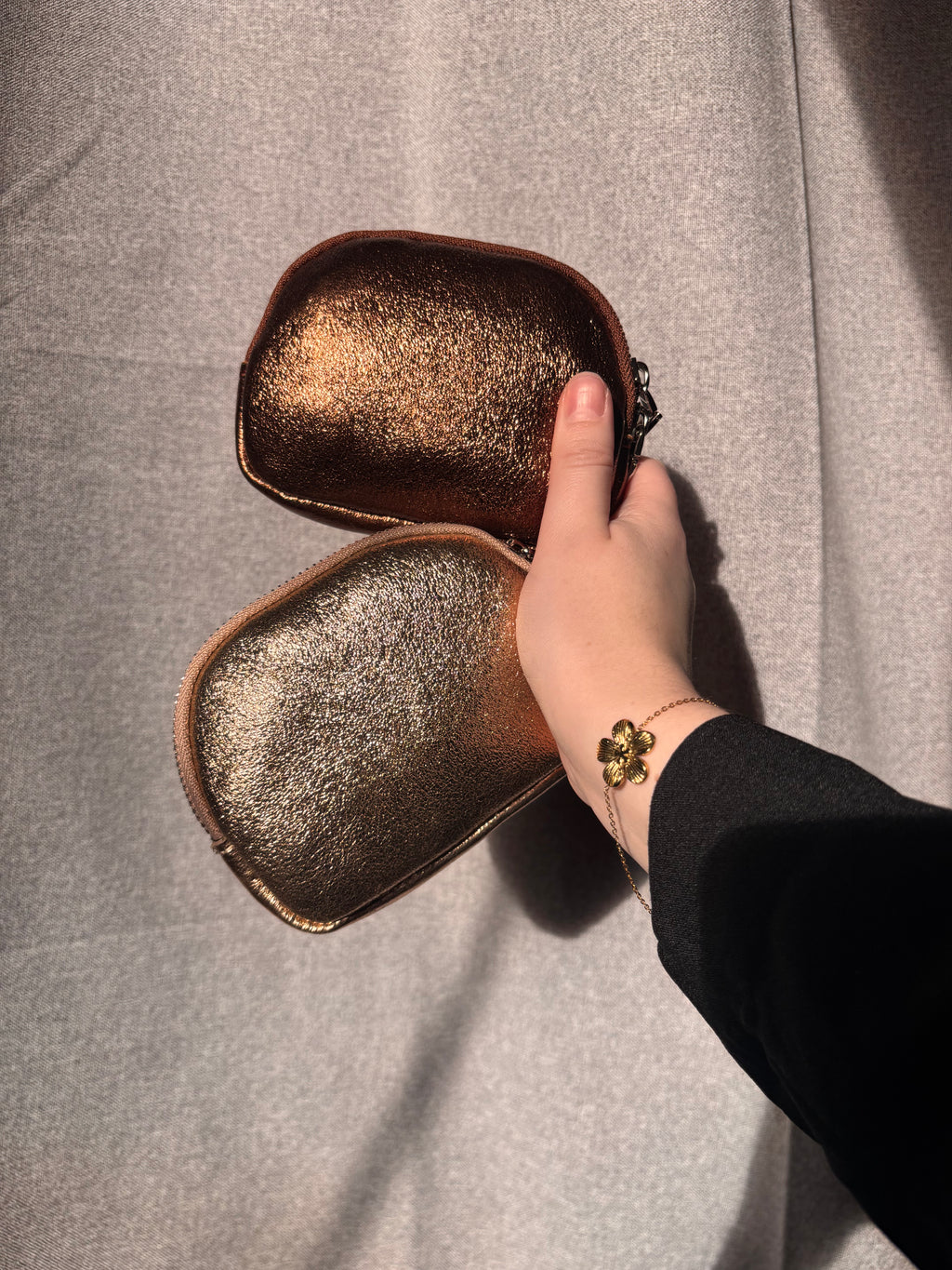 Porte monnaie en cuir