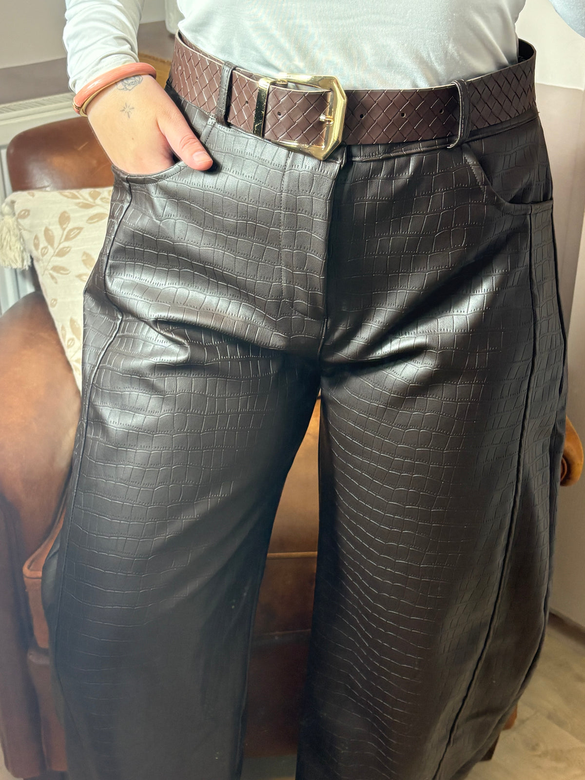 Pantalon ALMA choco