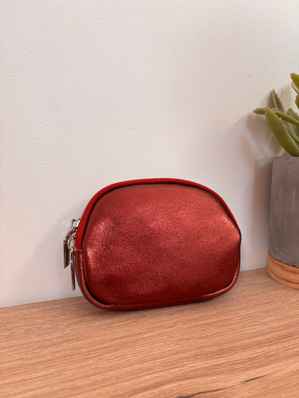 Porte monnaie en cuir