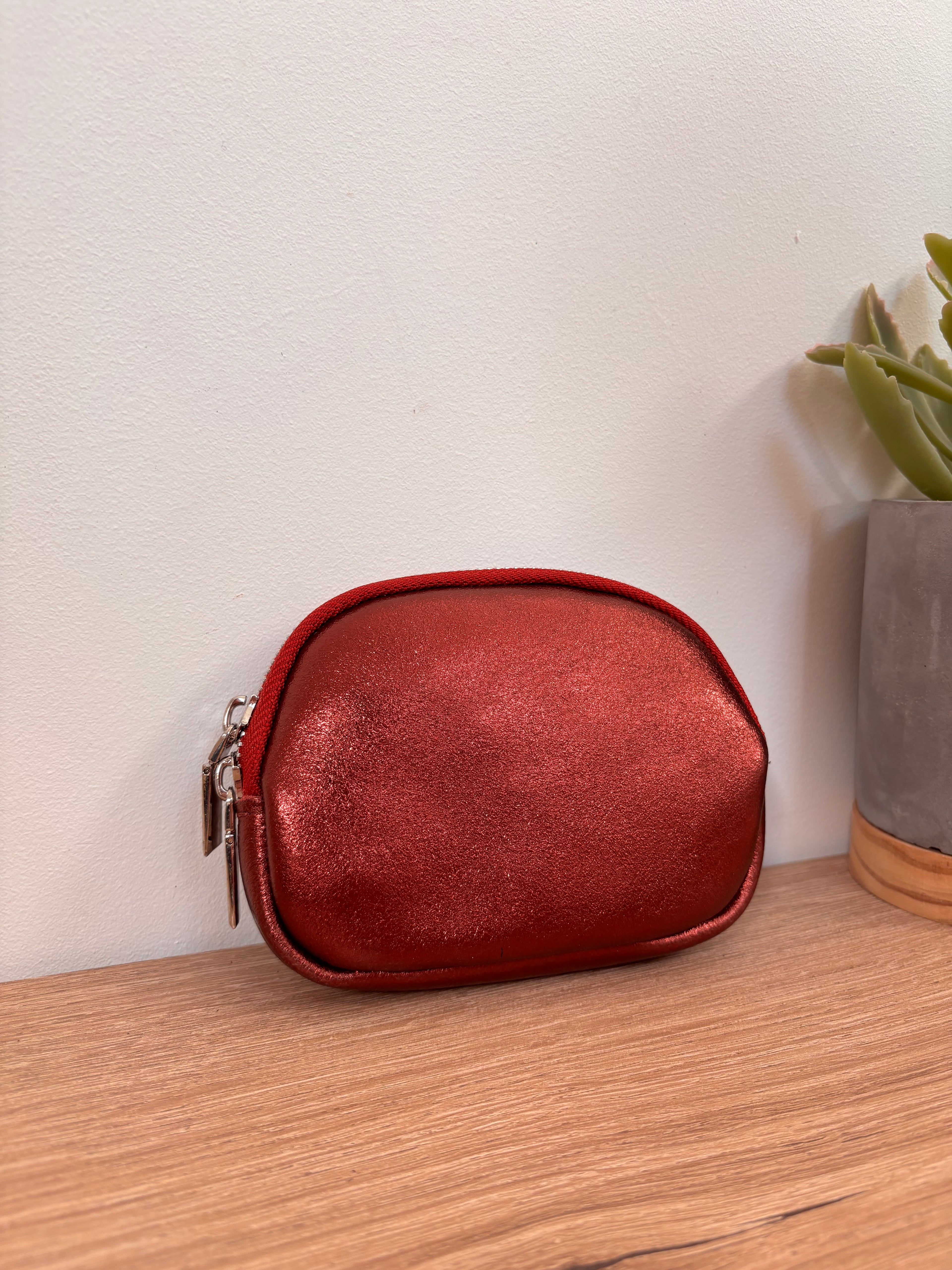 Porte monnaie en cuir