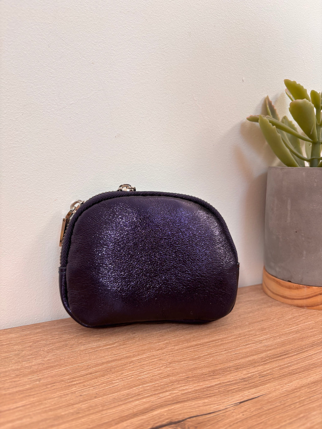 Porte monnaie en cuir