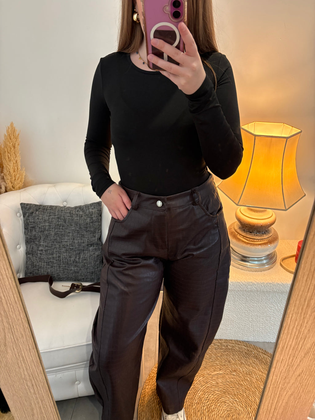 Pantalon ALMA Bordeaux