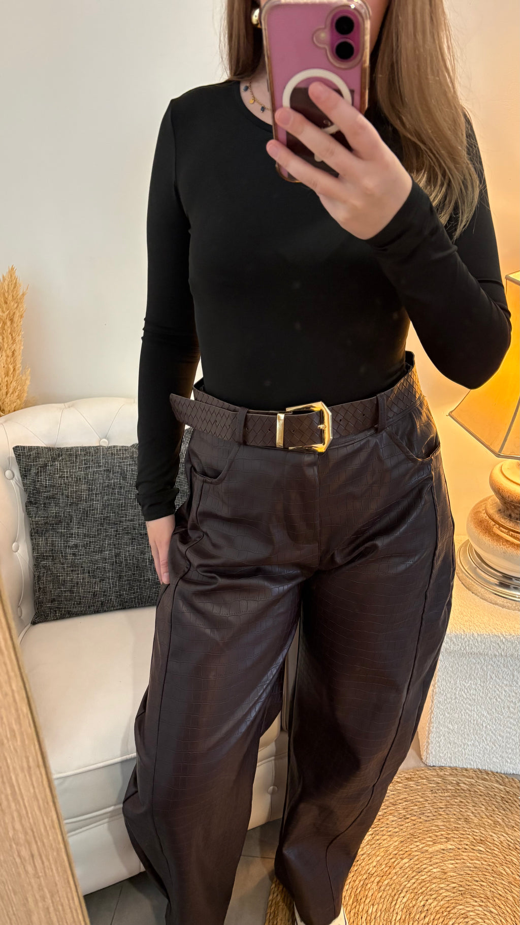 Pantalon ALMA Bordeaux
