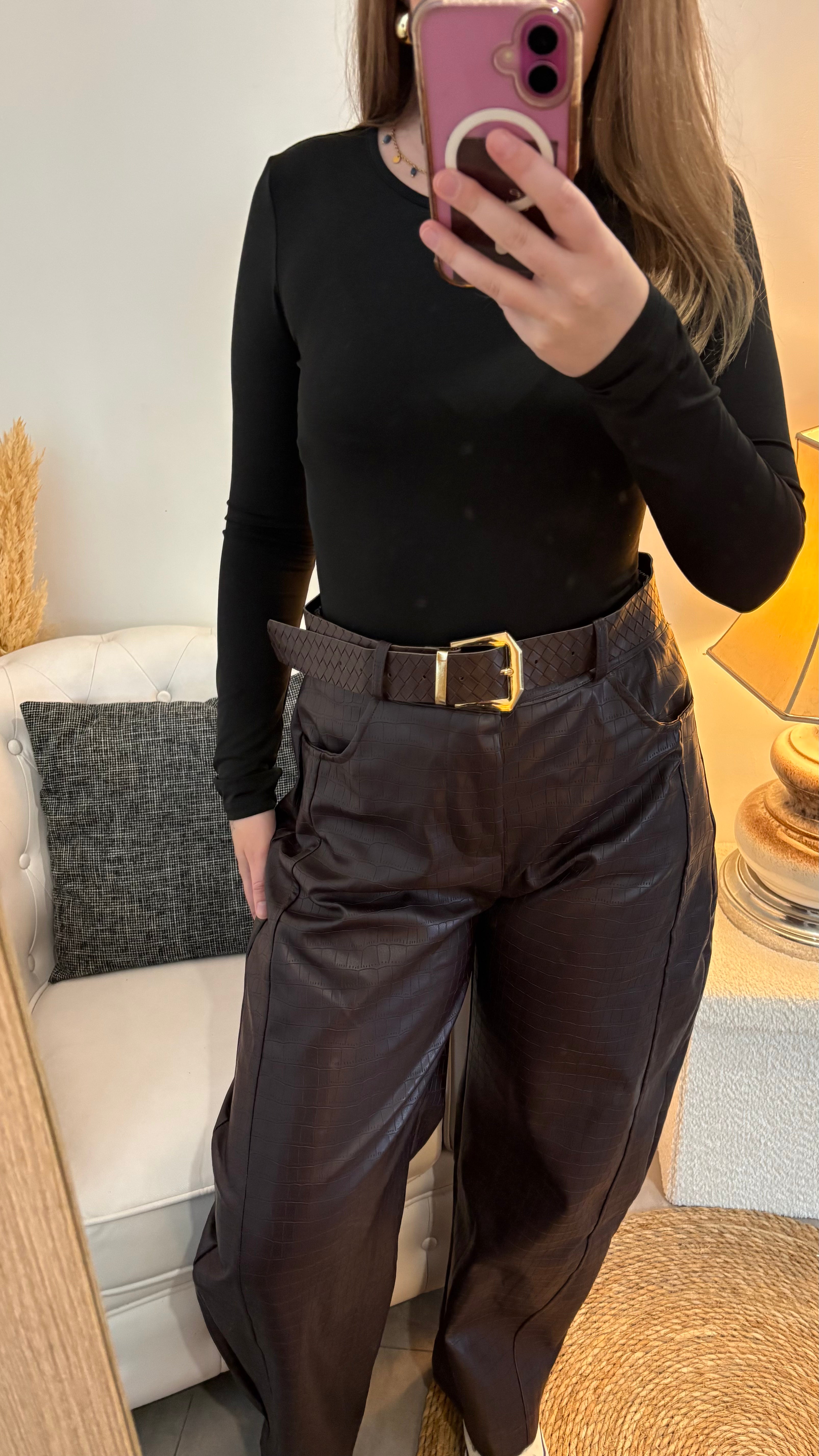 Pantalon ALMA Bordeaux