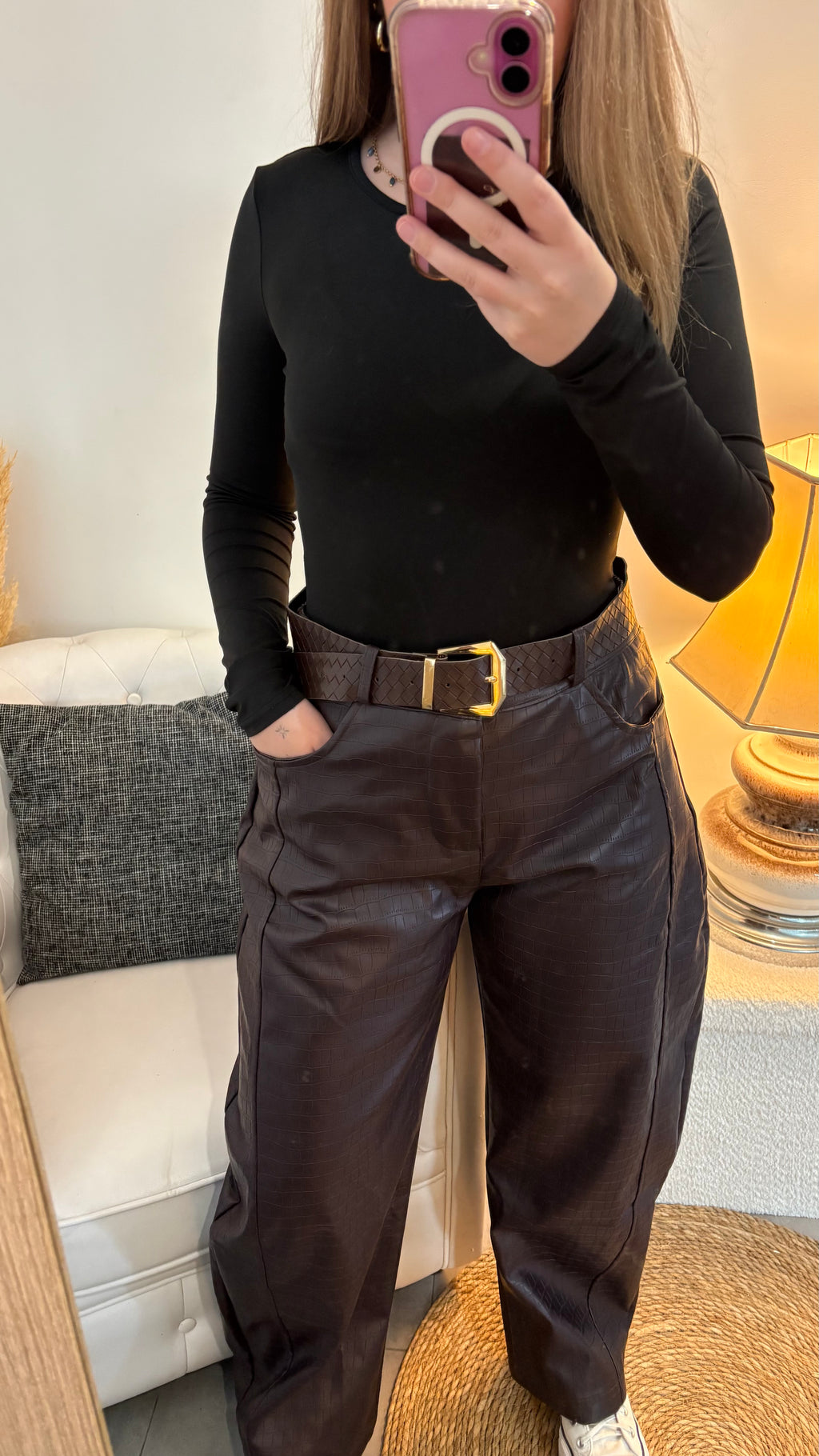 Pantalon ALMA Bordeaux