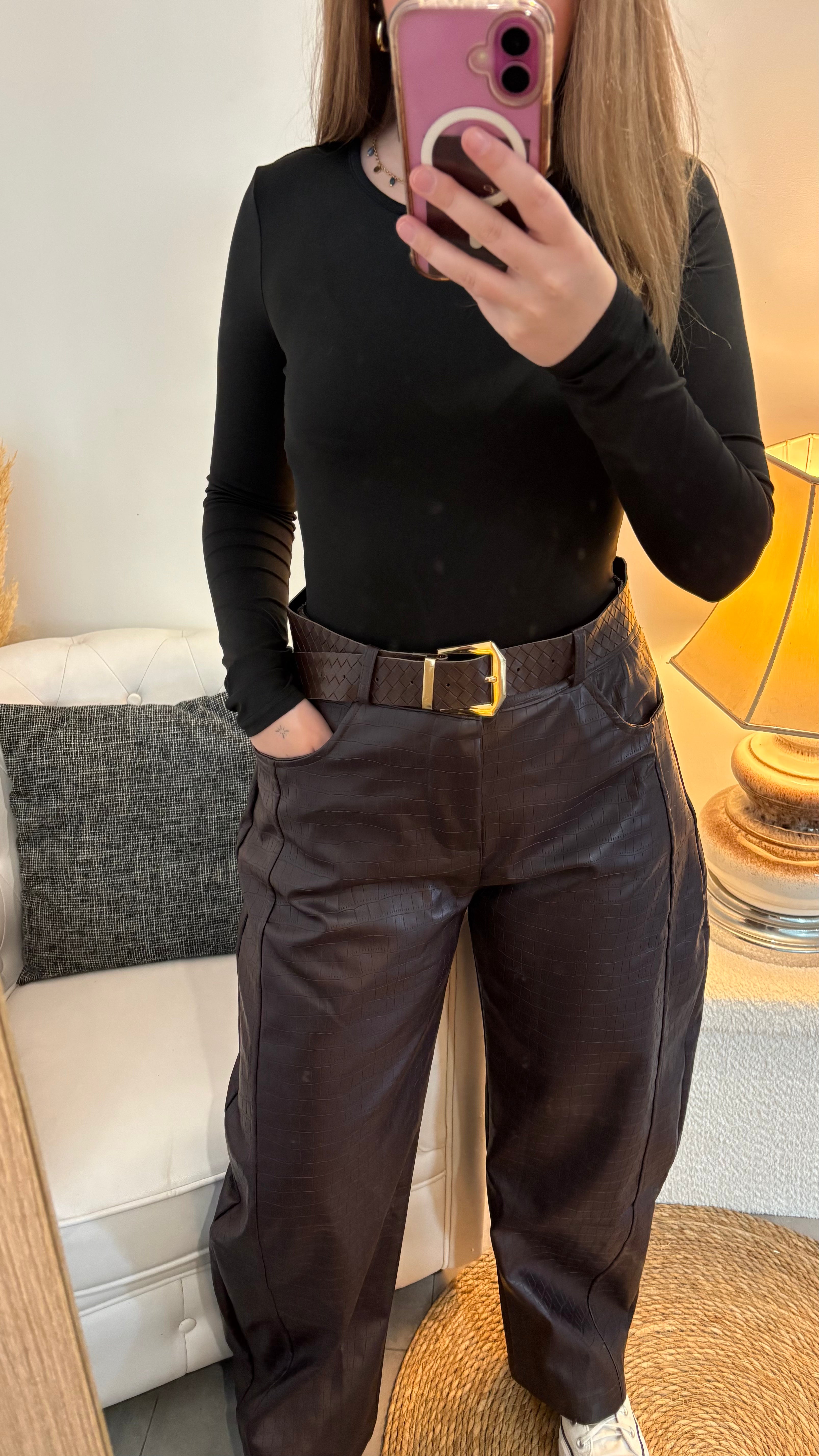 Pantalon ALMA Bordeaux