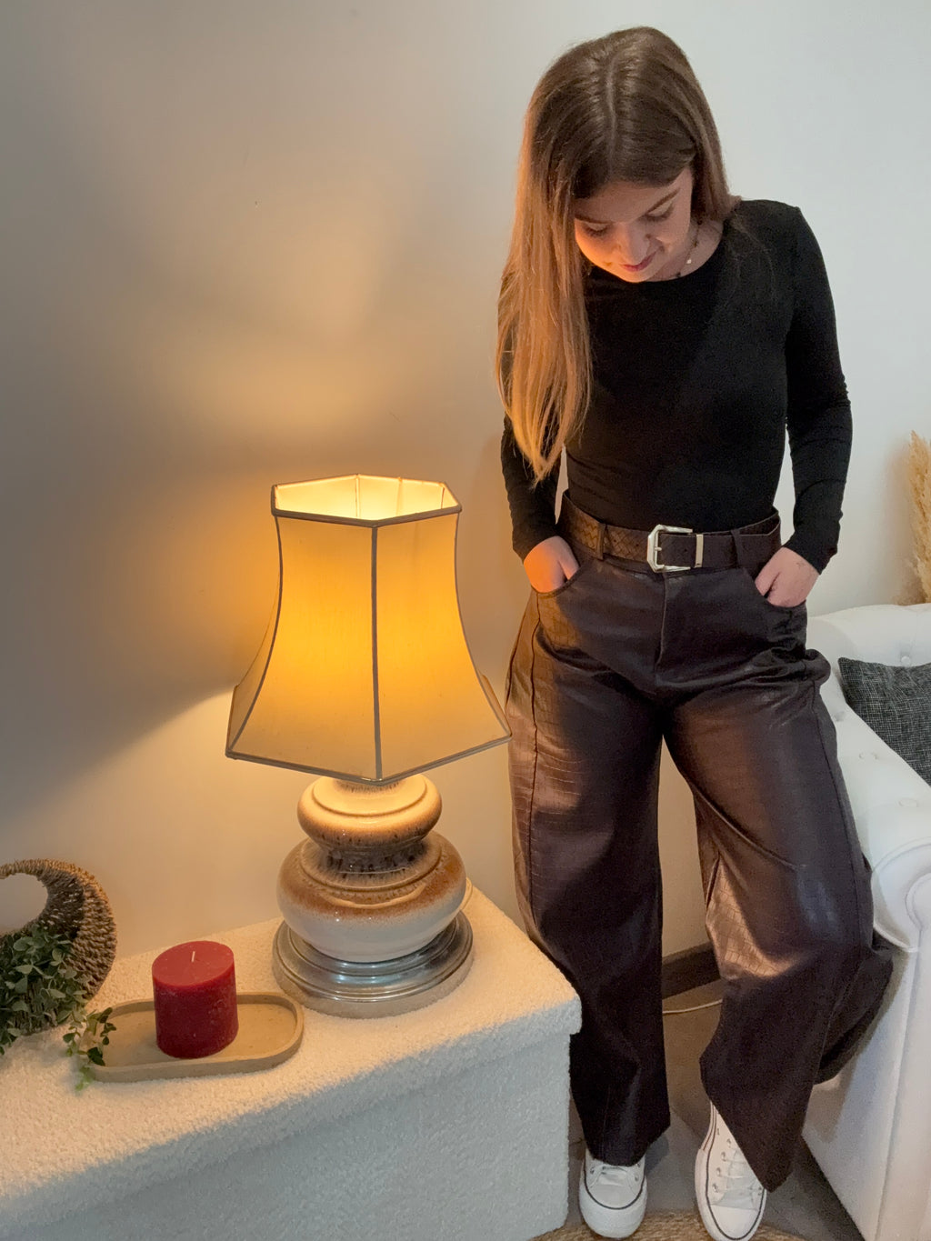 Pantalon ALMA Bordeaux