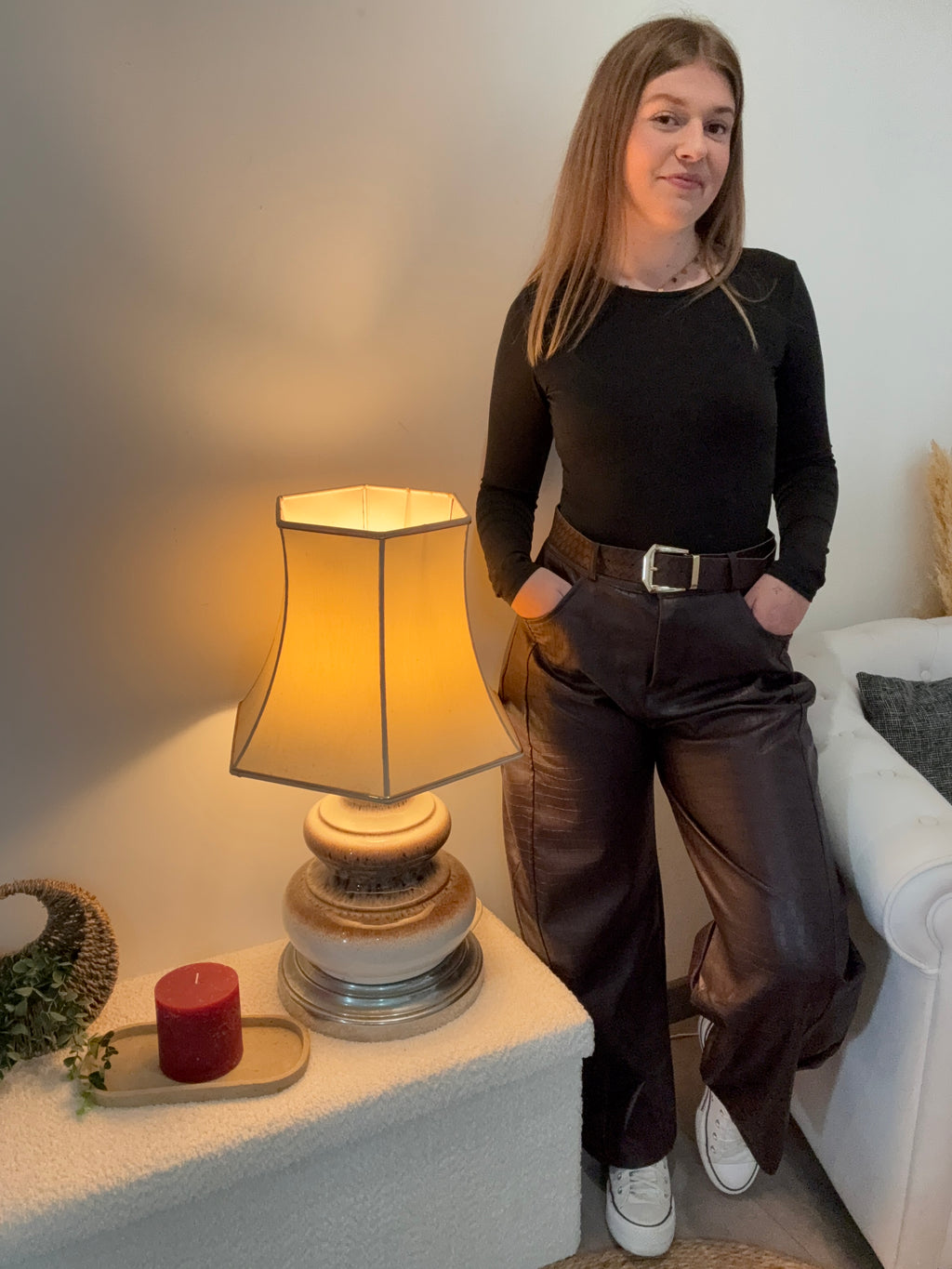 Pantalon ALMA Bordeaux